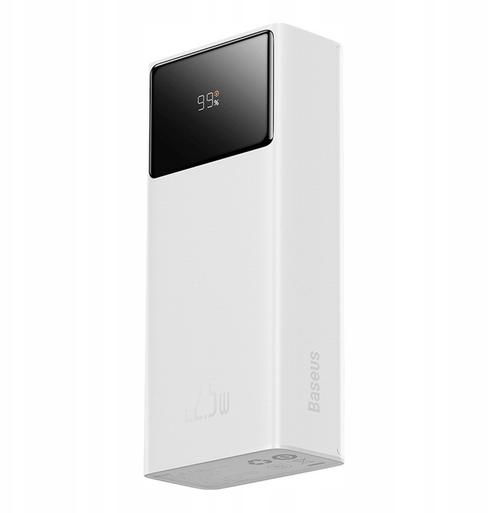 Acumulator extern Baseus EnerFill FP41, 30000 mAh, 2x USB, 1x USB-C, 22.5 W (Alb)