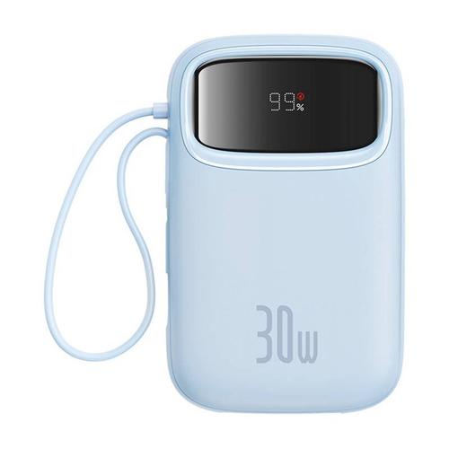 Acumulator extern Baseus QPow 2 P10055008313-00, 10000 mAh, 30 W (Albastru)