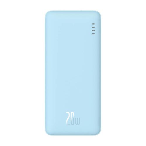 Acumulator extern Baseus Airpow, 10000 mAh, 20 W, 2x USB-C, 1x USB-A (Albastru)