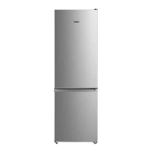 Combina frigorifica VIVAX CF-310ENF X, 310L, Clasa E, Total No Frost si No Frost Multi Air Flow, Termostat reglabil, Iluminare LED, Fast Freeze, Usi reversibile, H 188cm (Inox)