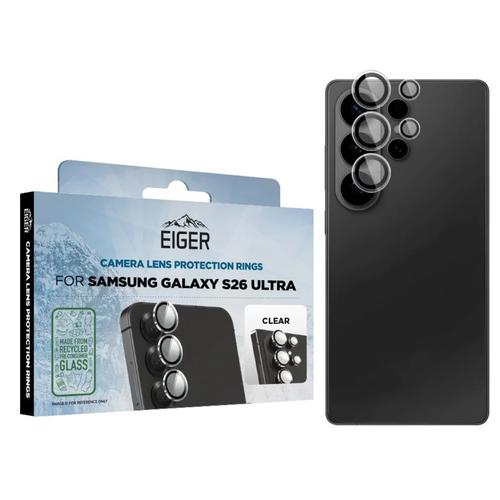 Folie protectie camera Eiger 3D Mountain Glass pentru Samsung Galaxy S26 Ultra