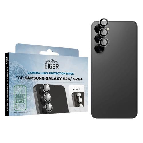 Folie protectie camera Eiger Camera 3D Mountain Glass pentru Samsung Galaxy S26 / S26 Plus