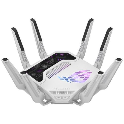 Router Gaming Wireless ASUS ROG Rapture GT-BE19000AI, BE19000, Tri-Band, Quad-Core 2.6GHz CPU, router 32GB/4GB Flash/RAM, AI core 32GB/4GB Flash/RAM, 4K-QAM, dual port 10G, 200+ dispozitive, AiProtection Pro, openNAT, VPN Fusion, IPTV, Beam