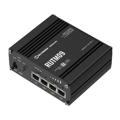 Router LTE Teltonika RUTM09, Dual SIM, Gigabit Ethernet, GNSS, 1000 Mbps