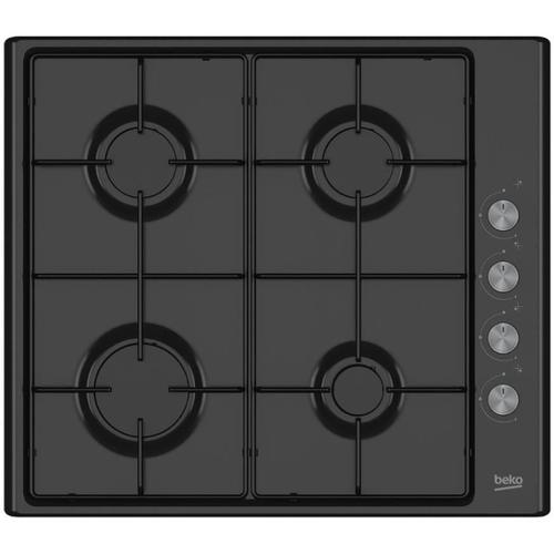 Plita incorporabila Beko HIBG64120SB, Gaz, 4 zone, 7900 W (Negru)