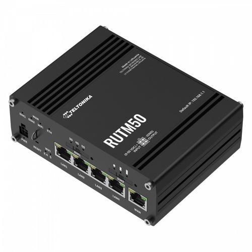 Router Wireless Teltonika RUTM50, 5G, 3,4 Gb/s, 2 SIM, compatibil cu 4G