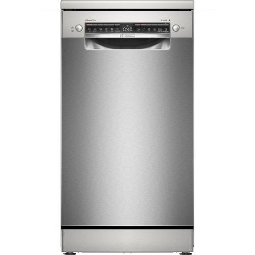 Masina de spalat vase independenta Bosch SPS4EMI17E, 10 seturi, 6 programe, EfficientDry, EcoSilence Drive, Home Connect, DosageAssist, Clasa B, 45 cm (Inox)