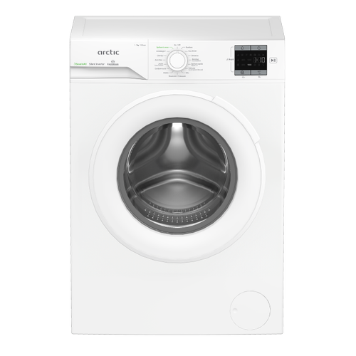 Masina de spalat rufe Arctic APLM1WFSU17210W, Clasa A, Capacitate 7 Kg, 1200 rpm, ExtraSteam, Flow Control, Add In, Eco Wash, Aqua Safe, SaveInAll, Motor Silent Inverter (Alb)