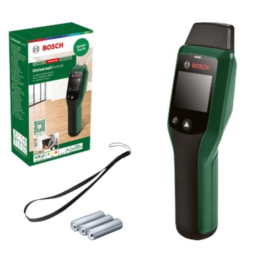 Aparat pentru masurare umiditate BOSCH UniversalHumid, 3 x baterii 1.5 V LR03 AAA, 187 x 56 x 44 mm