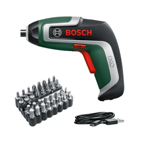 Surubelnita electrica cu acumulator BOSCH IXO 7, Li-Ion 3.6V, 2Ah, 235 rpm, 3/5.5 Nm, 32 accesorii insurubare