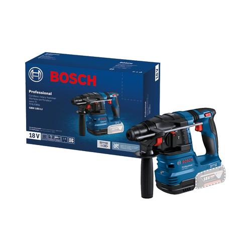 Ciocan rotopercutor pe acumulator Bosch 0611924020, GBH 185-LI, SDS plus, 18 V, 1.9 J, 4675 percutii/min, fara acumulator si incarcator