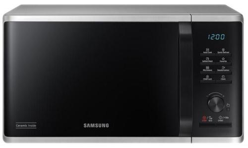 Cuptor cu microunde Samsung MS23K3515AS/E2, 23 l, 800 W, Afisaj electronic, Dezghetare, Finisaj interior ceramic (Argintiu)
