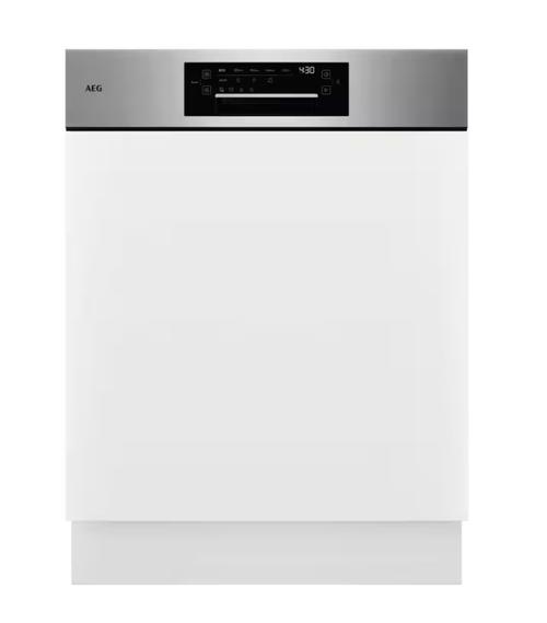 Masina de spalat vase semi-incorporabila AEG Seria 9000 Flexibility GT9200A2SNM, 14 seturi, Clasa A, 9 programe, Motor Inverter, AirDry, 60 cm