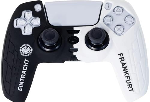 Husa stilizata Sony pentru Controller Playstation 5, Eintracht Frankfurt (Negru/Alb)
