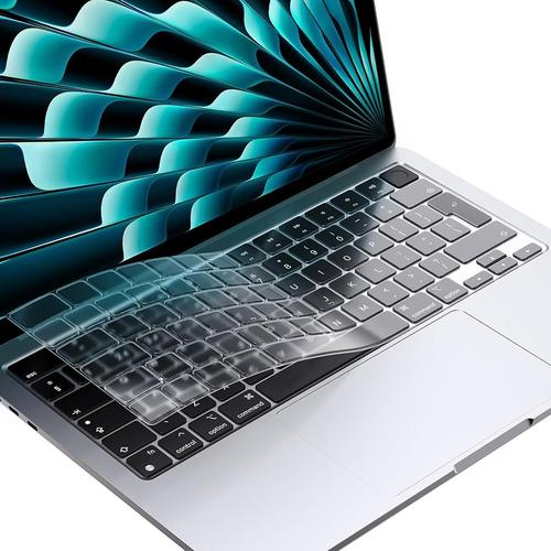 Husa tastatura pentru MacBook Pro 14 (2024 2021)/ Air 13/15 (2022 2025), Transparenta