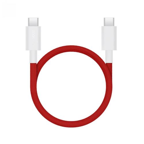 Cablu de date OnePlus SUPERVOOC Charge USB-C la USB-C, 100W, 10A, 1,2m, DL158, 5461100660 (Rosu)