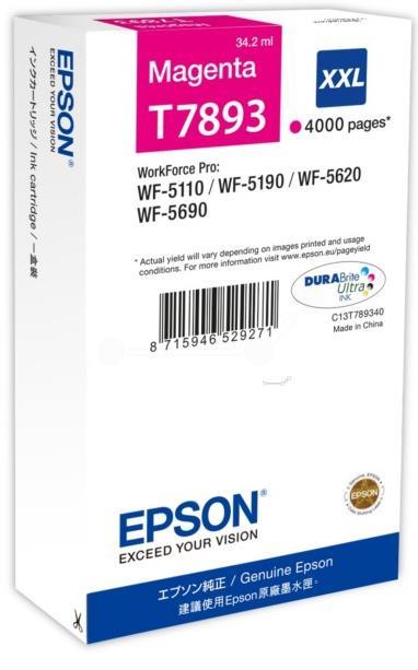 Cartus cerneala Epson T7893 XXL, 4000 pagini (Magenta)