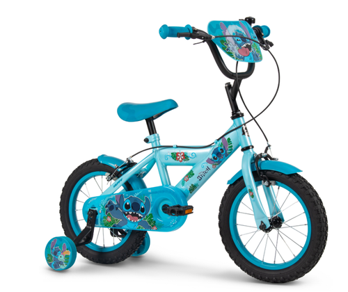 Bicicleta pentru copii Huffy Disney Stitch, roti 14inch, Albastru