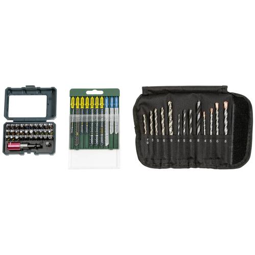 Set 55 accesorii pentru gaurit/insurubat Metabo, Otel, Multicolor