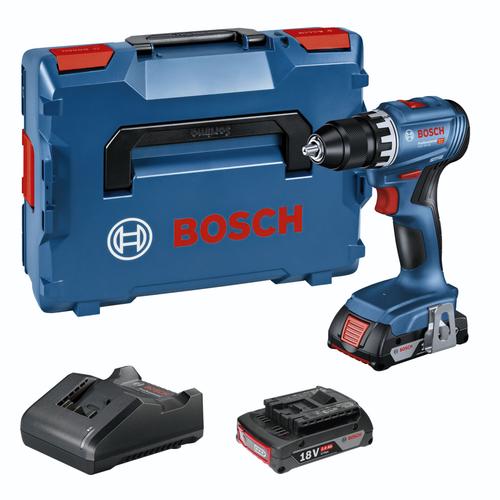Masina de gaurit Bosch, GSR 18V-45, cu acumulator/burghiu, Albastru