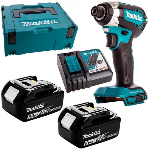 Surubelnita cu impact fara perii 18V LXT 170Nm 1/4inch 2x5Ah Makita DTD153