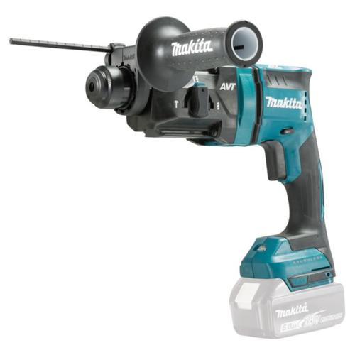 Ciocan combinat fara fir DHR182ZU, MAKITA, 18V, SDS-Plus, 18mm, Bluetooth, Fara acumulator, Albastru