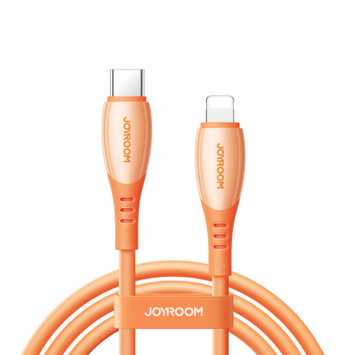 Cablu Date si Incarcare USB-C - USB-C Joyroom S-A59 Vibrant, 60W, 1.2m, Portocaliu