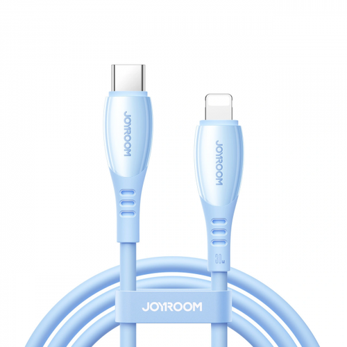 Cablu Date si Incarcare USB-C - Lightning Joyroom S-A59 Vibrant, 30W, 1.2m, Albastru