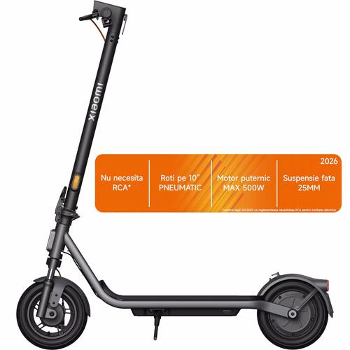 Trotineta electrica Xiaomi Electric Scooter 6 Lite, putere motor 300W, autonomie max. 25km, viteza maxima 20 Km/h, Greutate Max. 100kg, Roti 10inch, Negru