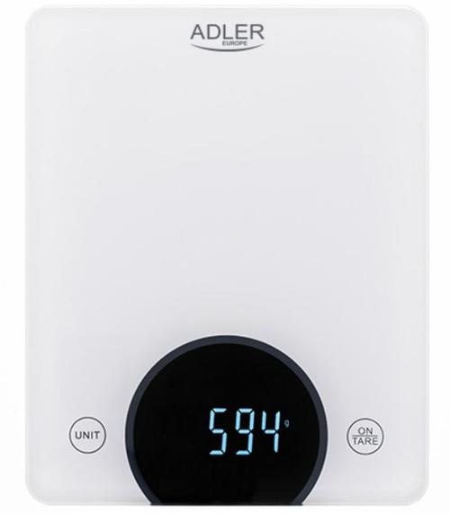 Cantar de bucatarie Adler AD 3173W, 10 kg (Alb)