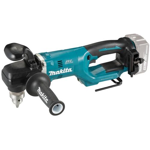 Masina de gaurit si insurubat unghiulara (bormasina) pe acumulator Makita DDA450ZK, 18 V, 70 Nm, 1400 RPM, tehnologia XPT, fara acumulator/incarcator