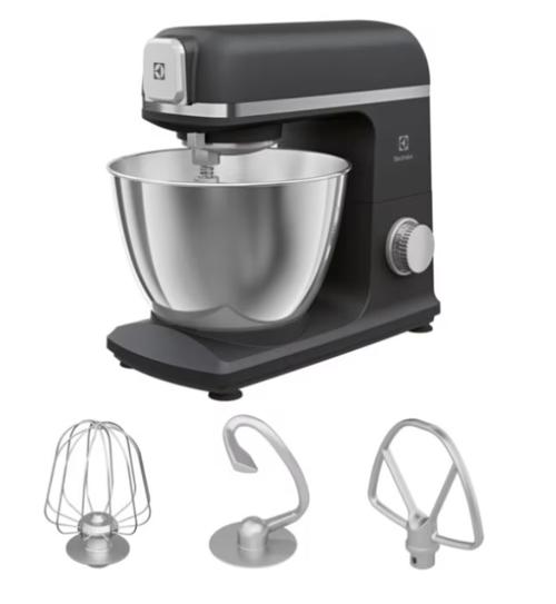 Robot de bucatarie Electrolux E5KM1-4BPT, 1200 W, capacitate bol 5L, 6 viteze, 3 accesorii versatile (Negru)