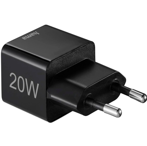 Incarcator retea HAMA 201649, 1xUSB-C, 20W (Negru)