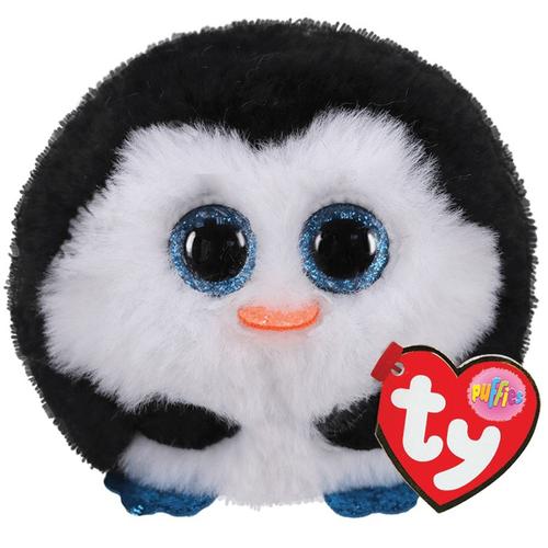 Jucarie de pluș Ty Toys Beanie Balls - Pinguin Waddles, 8 cm