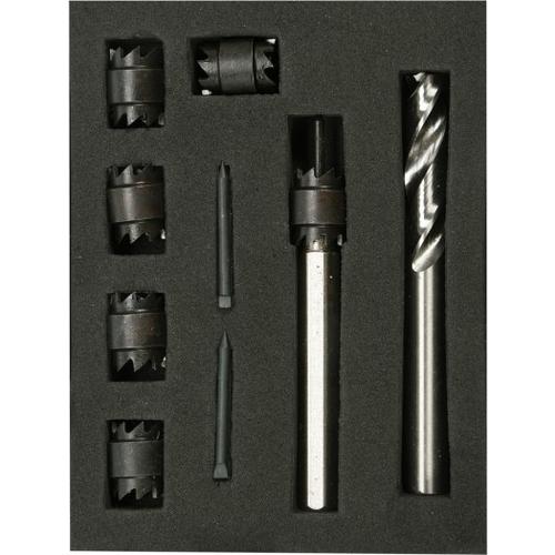 Set alezaj pentru puncte de sudura  YATO YT-28920, 9 piese
