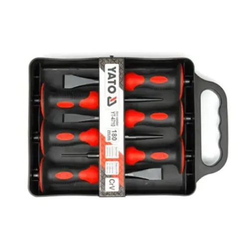 Set dalti si punctuatori cu maner protectie 6 bucati YT-4710