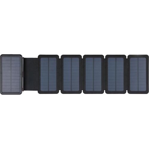 Acumulator Extern Sandberg Solar, 6 panouri, 20000 mAh, 74Wh, IPX4 (Negru)