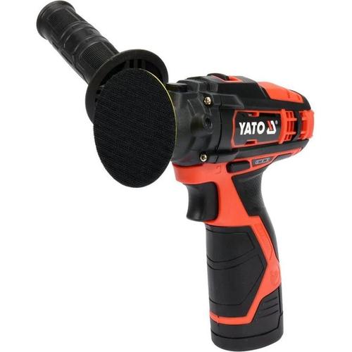 Masina de lustruit fara fir Yato YT-82903, 12 V, 1 x 2,0 Ah, Negru/Rosu