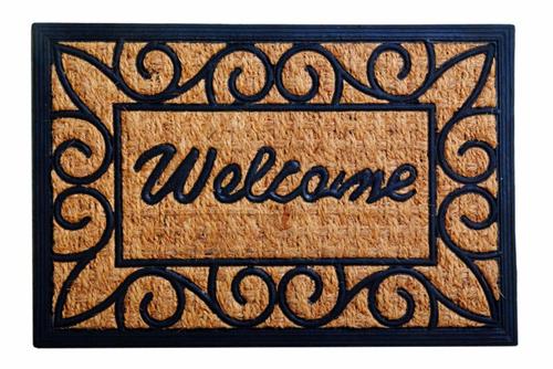 Covoras intrare Vanora VN-GOP-6040P5, cauciuc + nuca cocos, 60 x 40 cm (Maro)