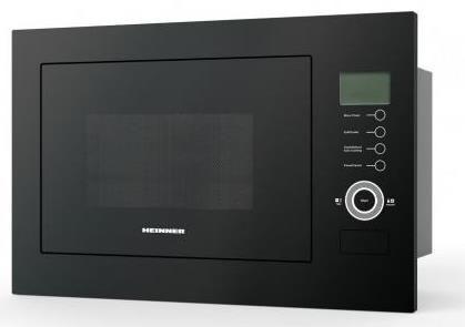 Cuptor cu microunde incorporabil Heinner HMW-25BIGBK, 900W, 25L, Grill (Negru)