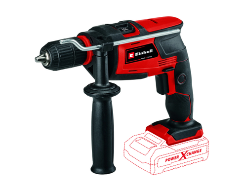 Masina de gaurit cu percutie fara cablu Einhell TC-ID 18 Li - Solo, 18 V, 2600 RPM, mandrina 13 mm, livrat fara acumulator si incarcator
