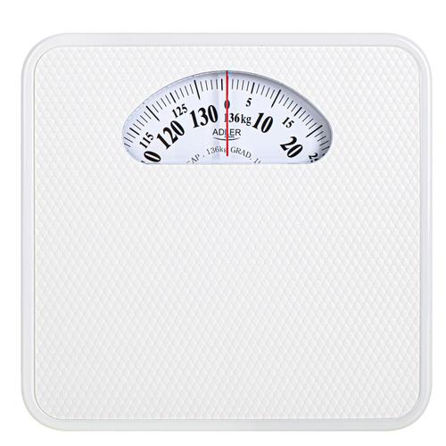Cantar mecanic de baie Adler AD8179W, 136 kg, Alb
