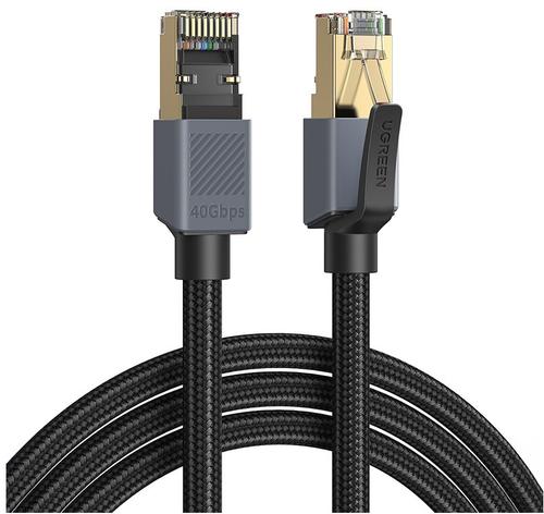 Cablu UGREEN Ethernet RJ45 la RJ45, Cat8 F/FTP, 5m, Negru