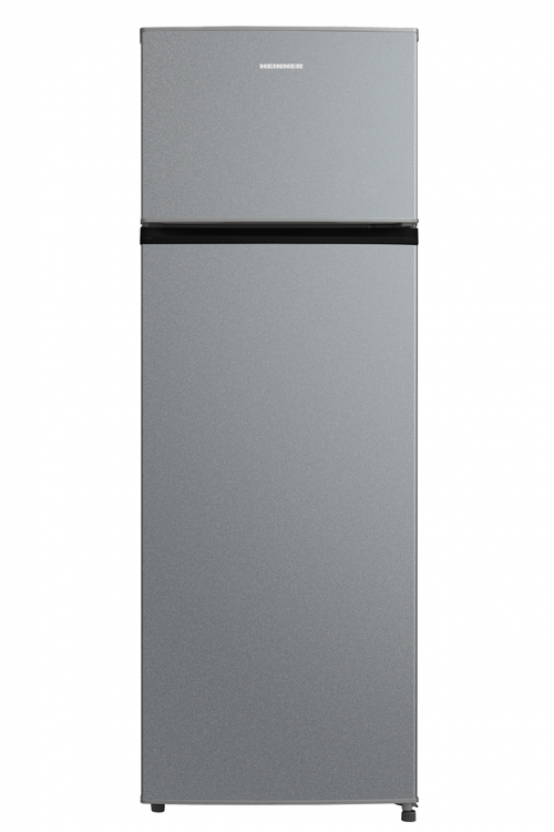 Frigider cu 2 usi HEINNER HF-M235ESE++, 235 L, Clasa E, Super racire, Super Congelare, Lumina LED, Usi reversibile (Argintiu)
