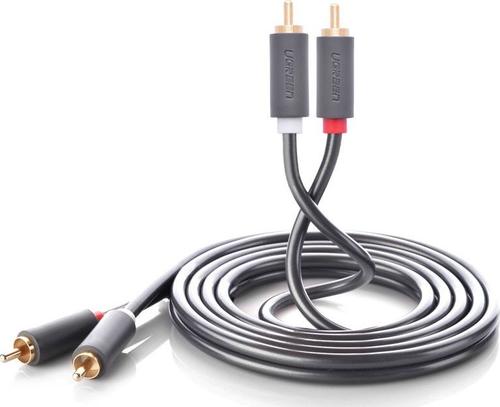 Cablu audio Ugreen UGR457BLK, 2x RCA la 2x RCA, 5m