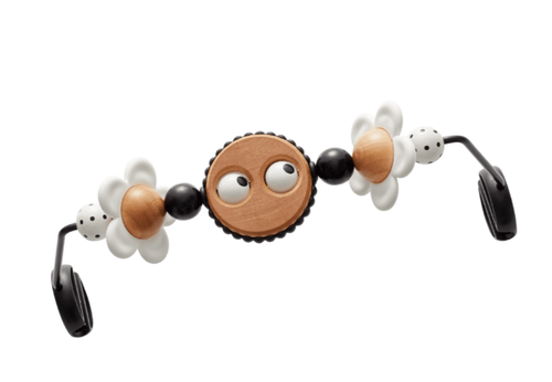 Bara de jucarii Googly eyes Black/White pentru balansoarele BabyBjorn