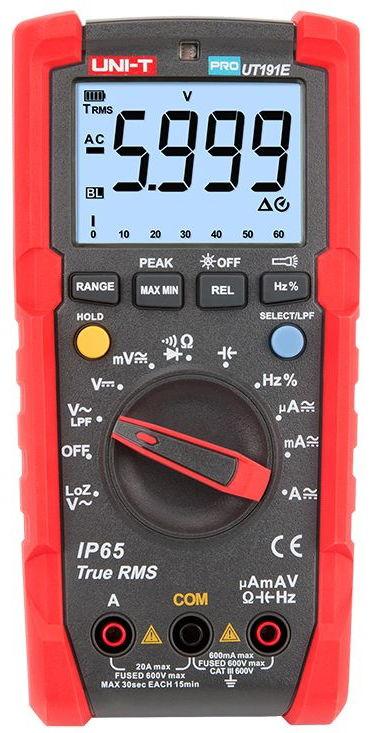 Multimetru Digital UNI-T UT191E (Negru/Rosu)
