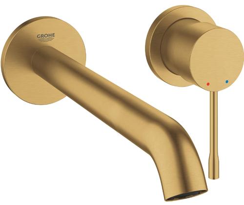 Baterie lavoar Grohe Essence 29193GN1, 1/2'', montare pe perete, 230 mm, necesita set fixare, mat, Auriu