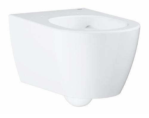 Vas WC Grohe Essence 3957100H, montare suspendata, Rimless, evacuare orizontala, elemente fixare ascunse, strat anti-aderent, suprafata antibacteriana, PureGuard, Alb