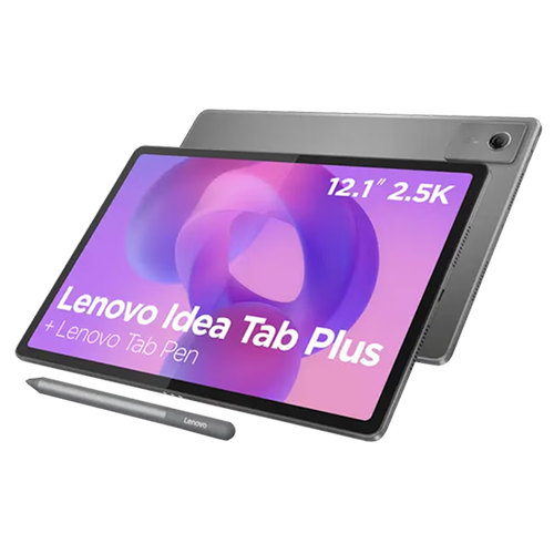 Tableta Lenovo Idea Tab Plus TB361ZU, Procesor MediaTek Dimensity 6400 Octa-Core, Ecran IPS 2.5K 12.1inch, 8GB RAM, 256GB Flash, 13MP, Wi-Fi, Bluetooth, 5G, Android 15 + Lenovo Tab Pen (Gri)